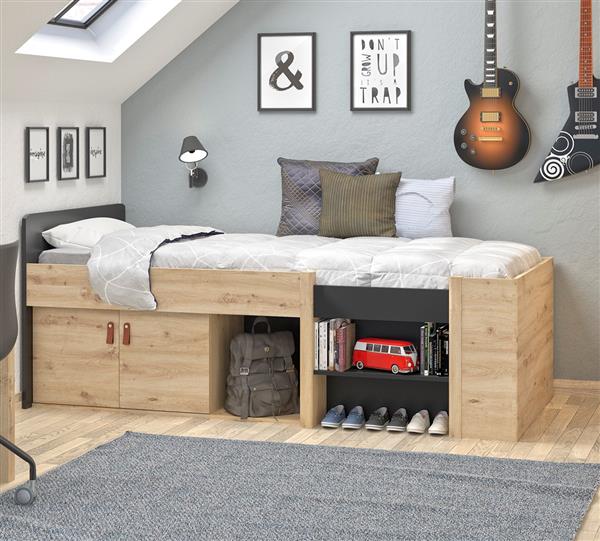 Grote foto arthus kajuitbed gami antiek en kunst stoelen en banken