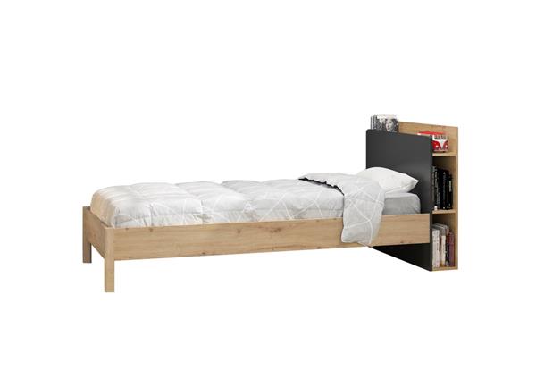 Grote foto arthus 1 persoonsbed met extra achterwand natuur gami antiek en kunst stoelen en banken