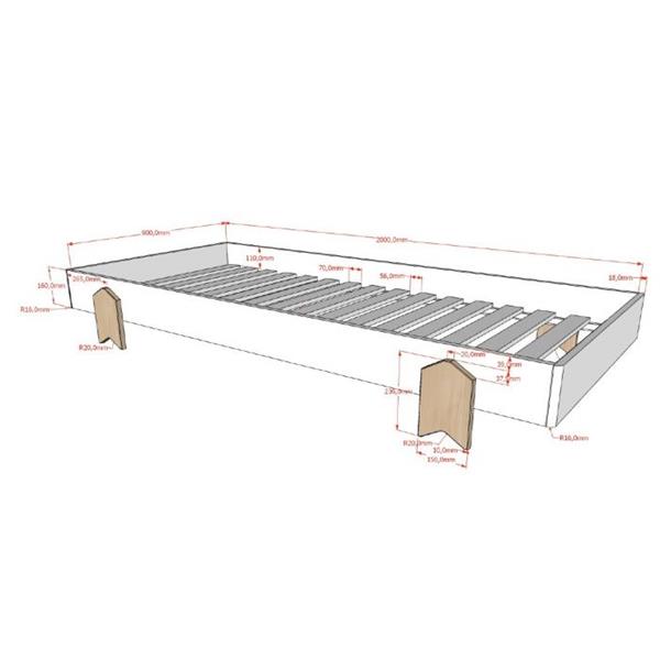 Grote foto modulo arrow 1 persoonsbed wit vipack antiek en kunst stoelen en banken