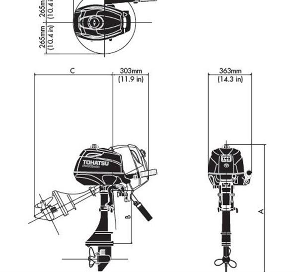 Grote foto tohatsu mfs 2.5c mfs 3.5c watersport en boten accessoires en onderhoud