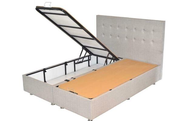 Grote foto boxspring met opbergruimte luxe pocket matras knopen huis en inrichting bedden