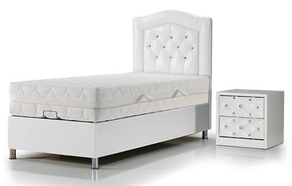 Grote foto opberg boxspring diamond 1 persoon antiek en kunst stoelen en banken