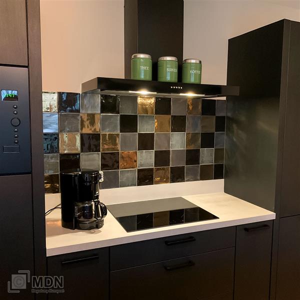Grote foto handvormtegels 13x13 gold platinum black en grey 0 5m doe het zelf en verbouw tegels