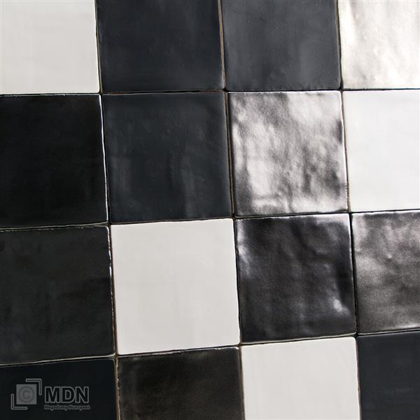 Grote foto handvormtegels 13x13 mat wit mat zwart en platinum mix 0 5m doe het zelf en verbouw tegels