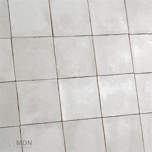 Grote foto mat witte handvorm tegels cotton white 13x13 0 56m doe het zelf en verbouw tegels
