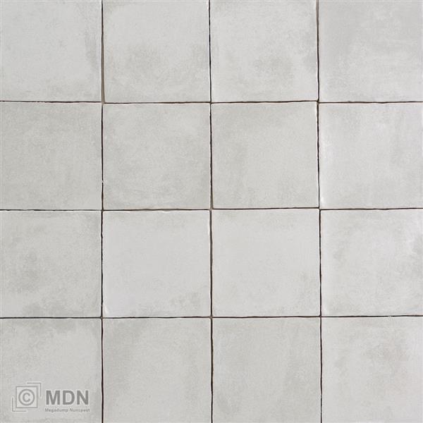 Grote foto mat witte handvorm tegels cotton white 13x13 0 56m doe het zelf en verbouw tegels