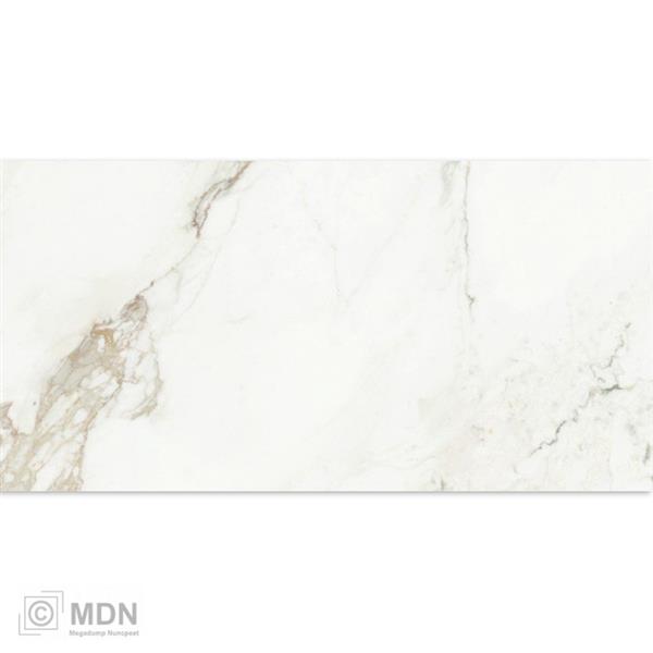 Grote foto carrara gold mat 60x120 cm marmer look tegels wit met gouden ader 1 44m doe het zelf en verbouw tegels