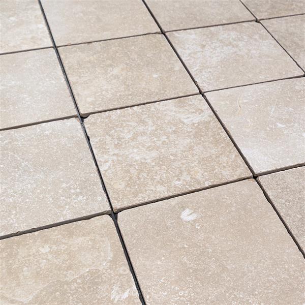 Grote foto getrommelde keramische vloertegels beige 20x20 1 04m doe het zelf en verbouw tegels