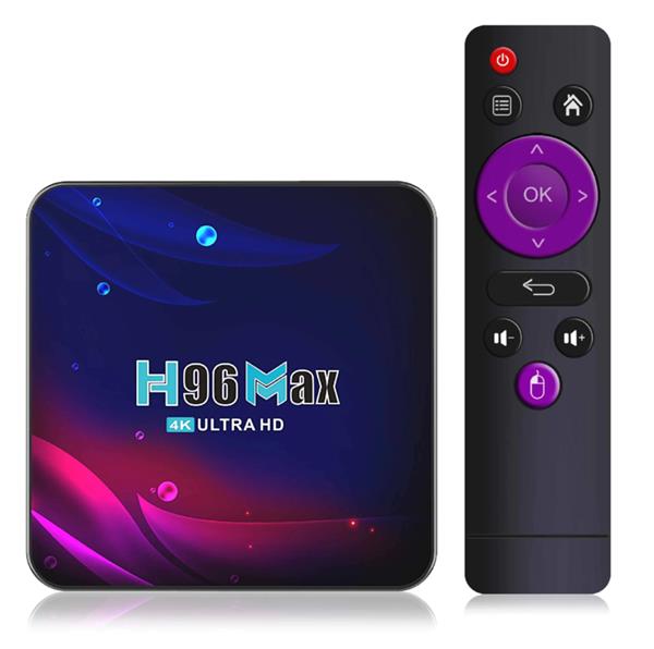 Grote foto mediaspeler android 12 4gb 32gb 5g smart tv box h96 tvbox audio tv en foto algemeen