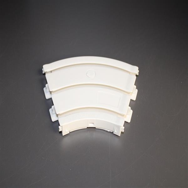 Grote foto gordijnrail kunststof hoek 3 rij 45 graden huis en inrichting gordijnen en lamellen