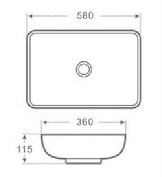 Grote foto kar opzetwastafel 580x360x115mm doe het zelf en verbouw sanitair
