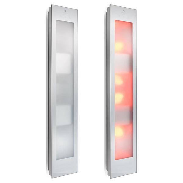 Grote foto sunshower square combi white opbouw infrarood en uv beauty en gezondheid zonnebanken