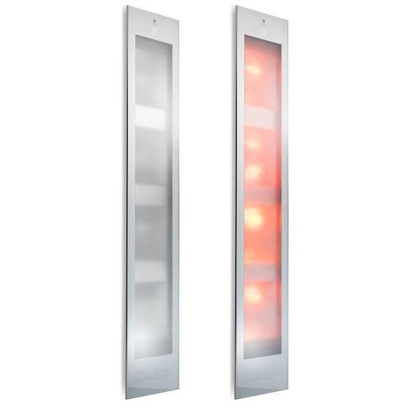 Grote foto sunshower square deluxe white inbouw infrarood en uv beauty en gezondheid zonnebanken