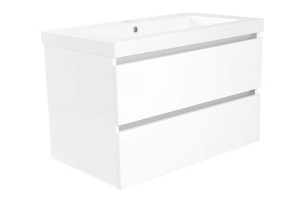 Grote foto vision kunstmarmer wastafel 1 kraangat 100x47 wit doe het zelf en verbouw sanitair