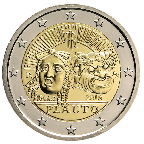 Grote foto italie 2 euro 2016 plautus verzamelen munten overige