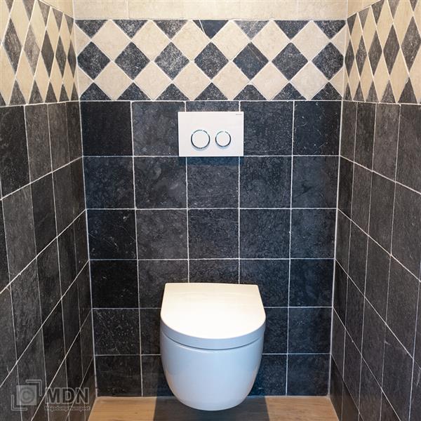 Grote foto getrommeld marmer zwart beige mix 10x10 0 5m doe het zelf en verbouw tegels