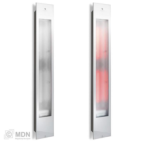 Grote foto sunshower square solo white opbouw infrarood beauty en gezondheid zonnebanken
