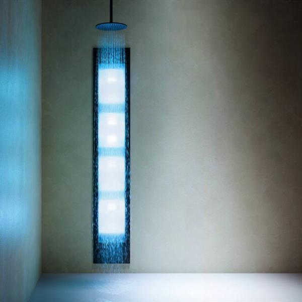 Grote foto sunshower square deluxe black inbouw infrarood en uv beauty en gezondheid zonnebanken