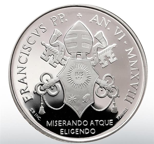 Grote foto vaticaan 5 euro en 10 euro 2018 zilver proof verzamelen munten overige