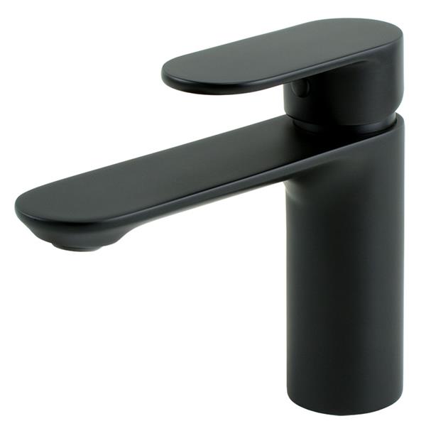 Grote foto wastafel mengkraan rond mat zwart doe het zelf en verbouw sanitair