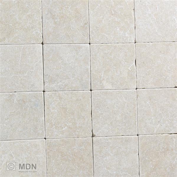 Grote foto turks hardsteen beige getrommeld 10x10 0 5m doe het zelf en verbouw tegels