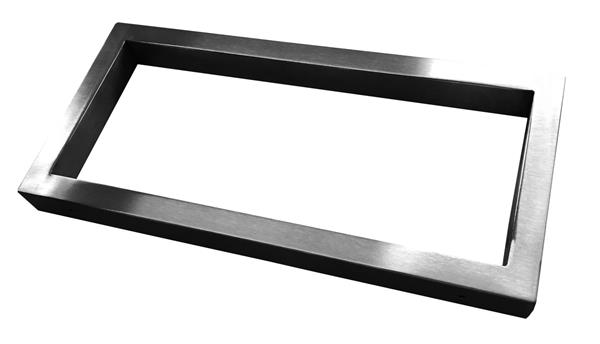 Grote foto geborsteld stalen vierkante supportbeugel 46x22 doe het zelf en verbouw sanitair