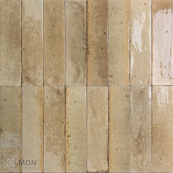 Grote foto ragno look beige handvorm tegels 6x24 cm langwerpig 0 52m doe het zelf en verbouw tegels