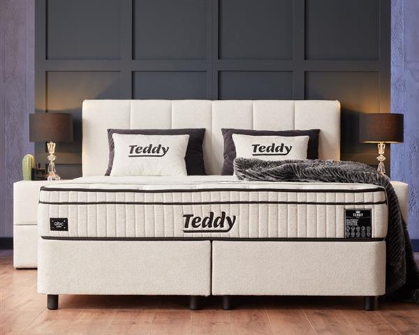 Grote foto opberg boxspring teddy 160x200 huis en inrichting bedden