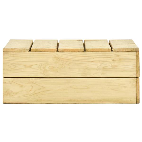 Grote foto vidaxl tuintafel 75x75x31 cm ge mpregneerd grenenhout tuin en terras tuinmeubelen