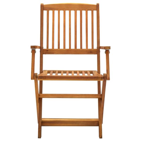 Grote foto vidaxl tuinstoelen inklapbaar 4 st massief acaciahout tuin en terras tuinmeubelen