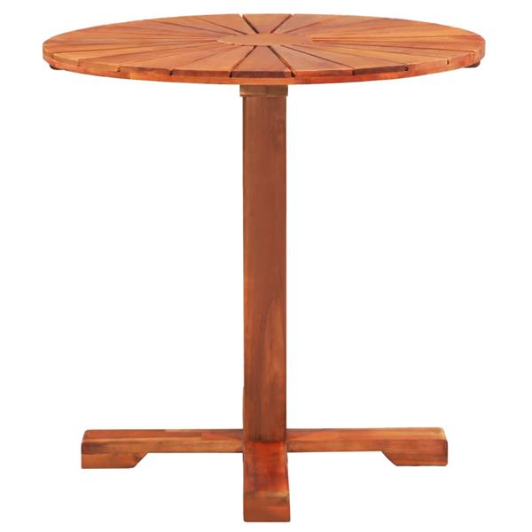 Grote foto vidaxl bistrotafel 70x70 cm massief acaciahout tuin en terras tuinmeubelen