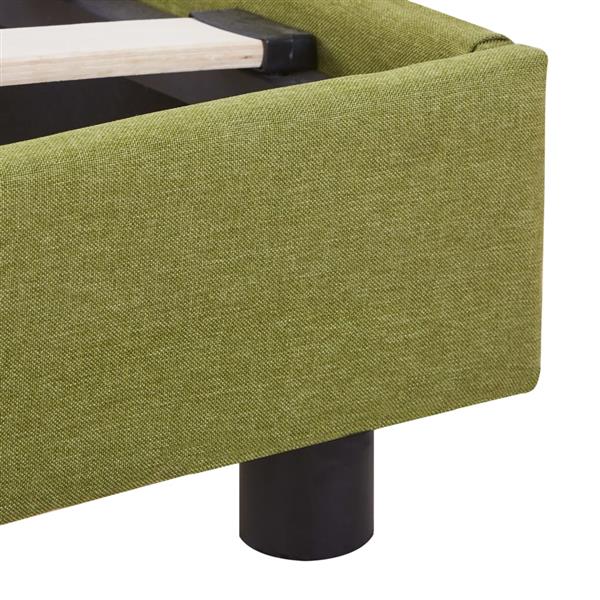 Grote foto vidaxl bedframe stof groen 140x200 cm antiek en kunst stoelen en banken