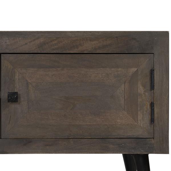 Grote foto vidaxl tv meubel 140x30x45 cm massief mangohout huis en inrichting overige