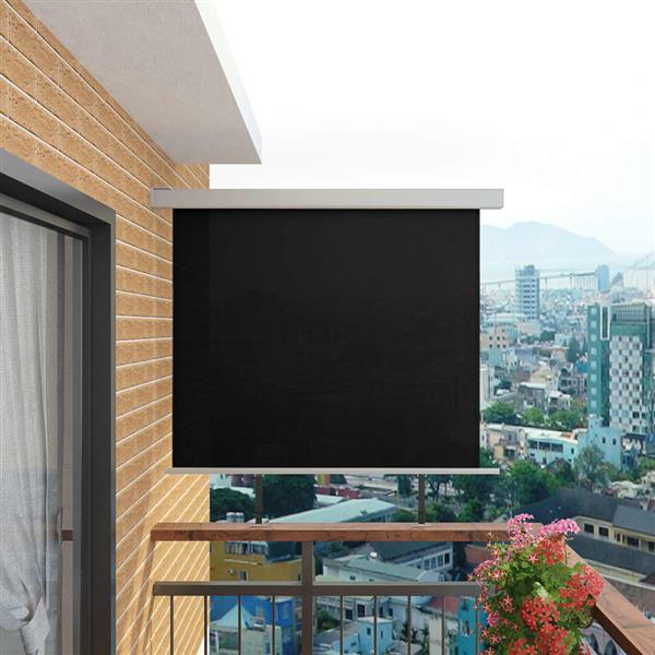 Grote foto vidaxl balkonscherm multifunctioneel 150x200 cm zwart tuin en terras overige tuin en terras