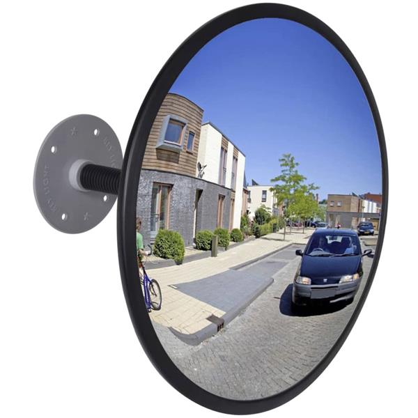 Grote foto vidaxl verkeersspiegel voor binnen 30 cm acryl zwart huis en inrichting woningdecoratie