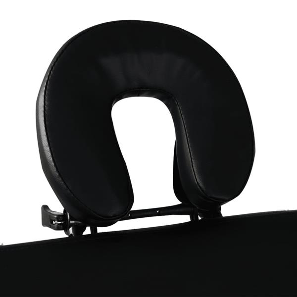 Grote foto vidaxl inklapbare massagetafel 3 zones met aluminium frame zwart beauty en gezondheid massage