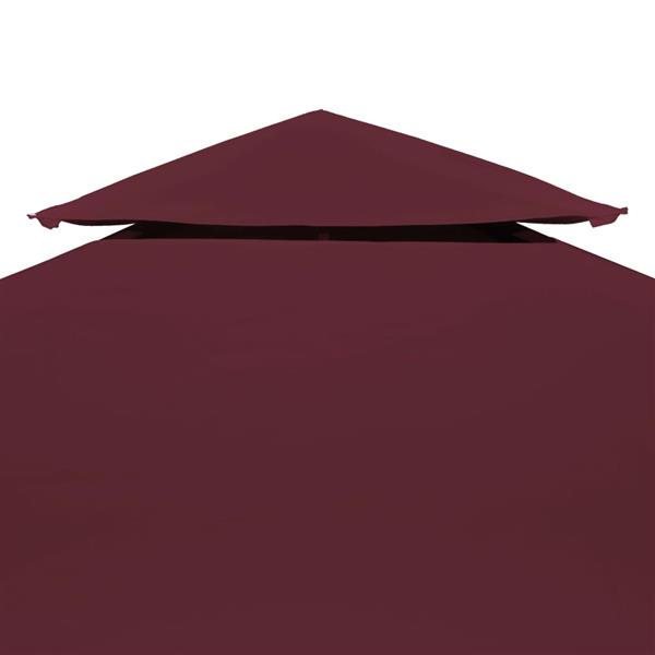 Grote foto vidaxl prieeldak 2 laags 4x3m 310 g m bordeaux tuin en terras overige tuin en terras