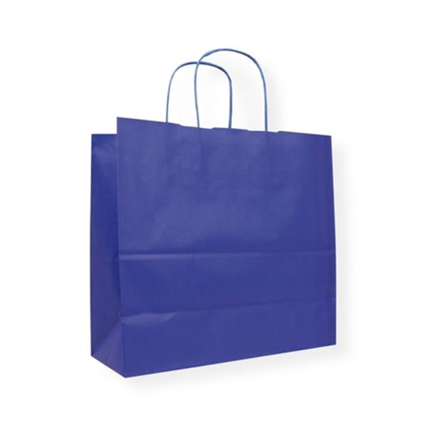 Grote foto papieren draagtas blauw 420x370 mm zakelijke goederen overige zakelijke goederen