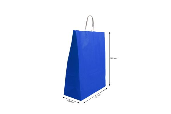 Grote foto papieren draagtas blauw 420 x 370 mm zakelijke goederen overige zakelijke goederen