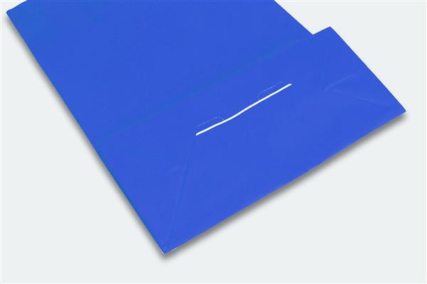 Grote foto papieren draagtas blauw 250x240 mm zakelijke goederen overige zakelijke goederen