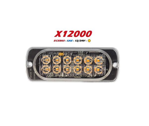 Grote foto led flitser ultra dun en super fel 12 x 3 watt hoog intensiteit leds ecer65 12 24v auto onderdelen overige auto onderdelen