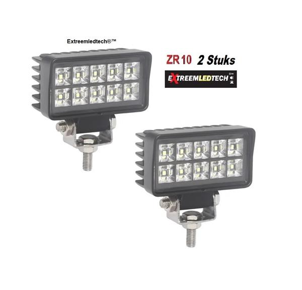 Grote foto led werklamp breedstraler set van 2 stuks met hoog intensiteit leds ip67 r10 emc 12 24v auto onderdelen overige auto onderdelen