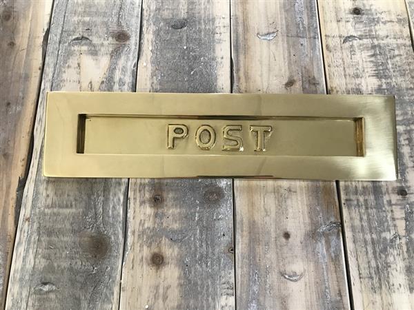 Grote foto brievenbusklep post messing 80 mm doe het zelf en verbouw materialen en producten