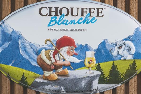 Grote foto la chouffe blanche reclamebord reli f verzamelen overige verzamelingen