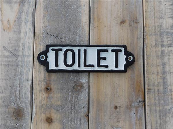 Grote foto bordje emaille toilet voor de deur doe het zelf en verbouw materialen en producten