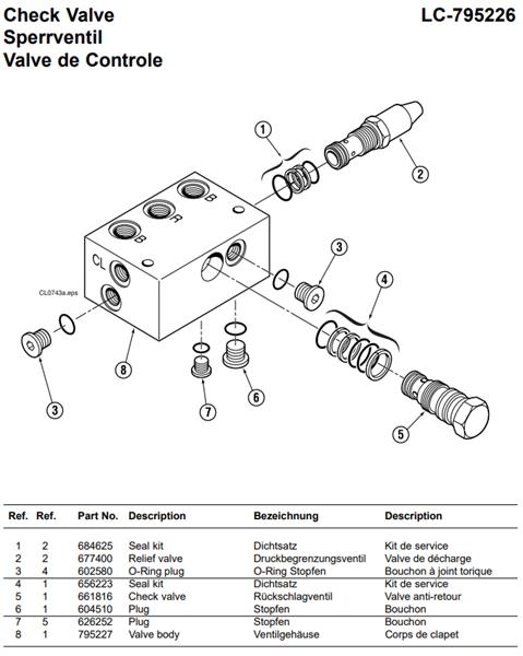 Grote foto cascade axc795226 terugslagklep check valve agrarisch heftrucks