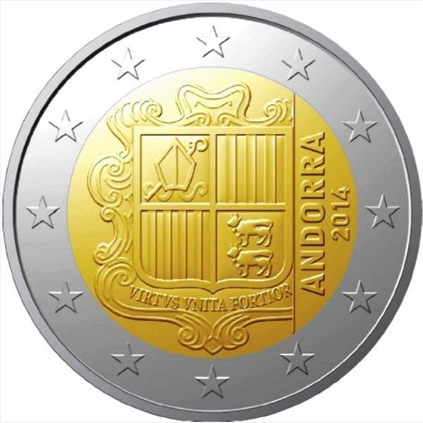 Grote foto andorra 2 euro 2014 normaal verzamelen munten overige