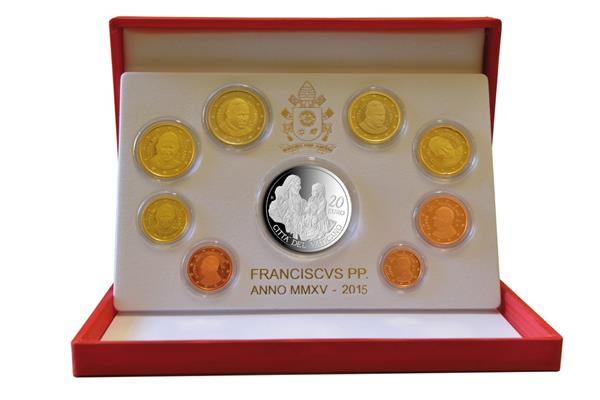 Grote foto vaticaan proof 2015 met zilveren 20 euromunt verzamelen munten overige