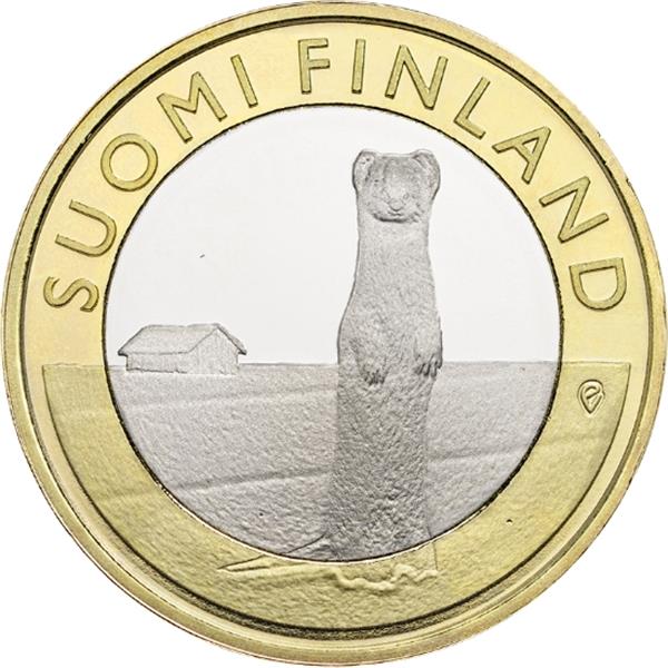 Grote foto finland 5 euro 2015 ostroboni hermelijn verzamelen munten overige
