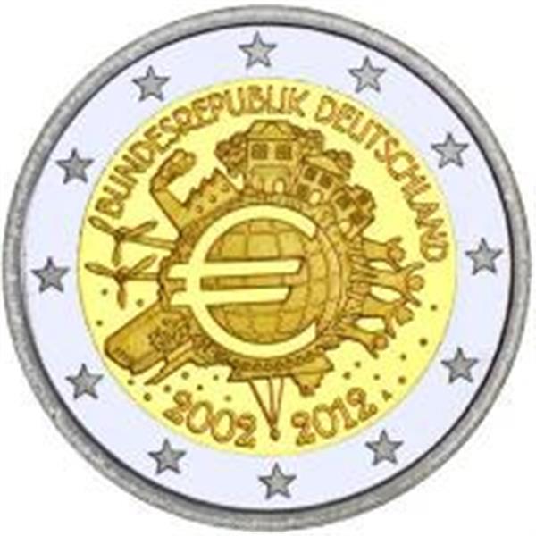 Grote foto duitsland 2 euro 2012 10 jaar euro verzamelen munten overige